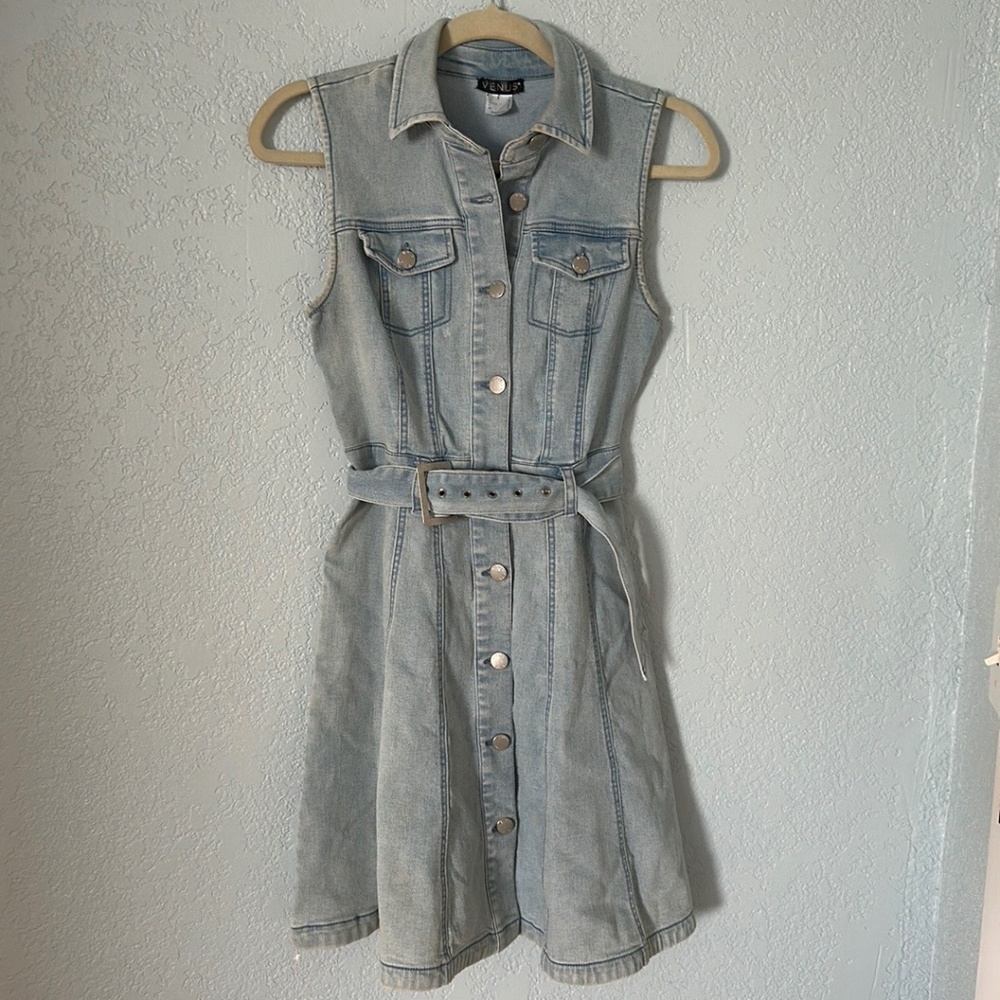 Light Denim A-Line Dress